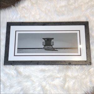 Gray and White Painting - framed